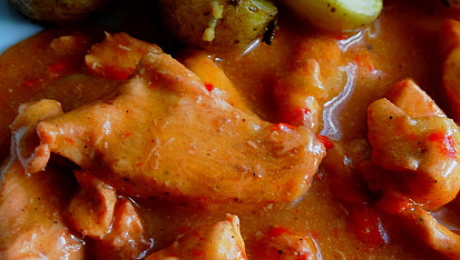 Kuřecí Tandori Masala na cibuli s kapií, Kuřecí Tandori Masala na cibuli s kapií
