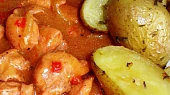 Kuřecí Tandori Masala na cibuli s kapií, Kuřecí Tandori Masala na cibuli s kapií