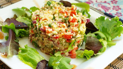 Kuskusový salát - tabbouleh