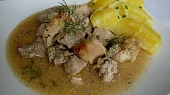 Masová směs v koprovo-dijonské omáčce s česnekem