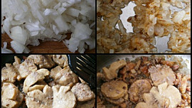 Medailonky "kulikuli" ve slaninovo-cibulové omáčce