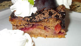 Medovo-perníkové kostky s dýní a švestkami