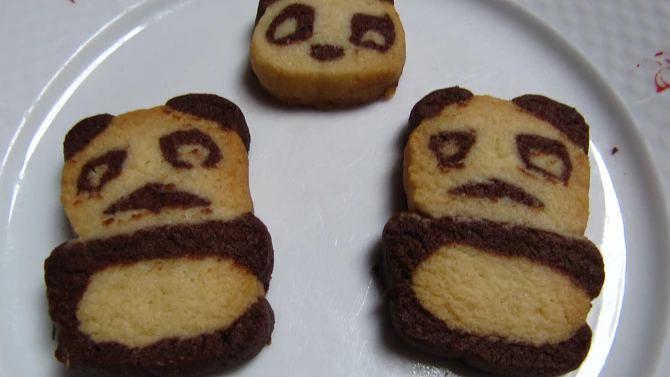 Panda cookies