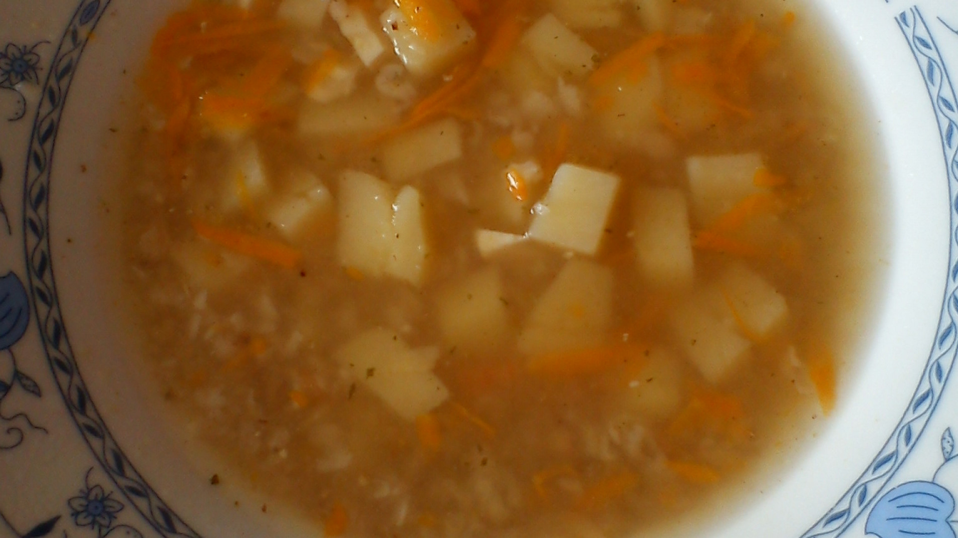 Pohanková polévka s česnekem