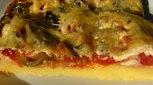 Polenta se zeleninou a tofu (zapečená)
