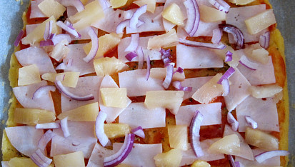 Polentová "pizza", Hawai