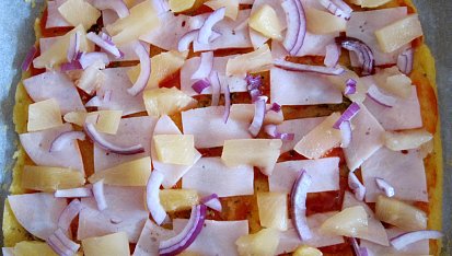 Polentová "pizza", Hawai