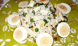 Rýžový zeleninový salát s tofu