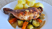Selské kuře s kapustou (Poulet au Chou).
