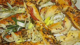 Chuťovka - slaninové tyčky (vrtulky)