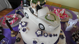 Svatební dort + mini dortíky