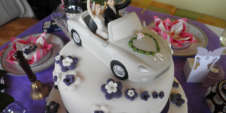 Svatební dort + mini dortíky