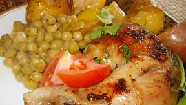 Bylinkové kuře ve vinné šťávě