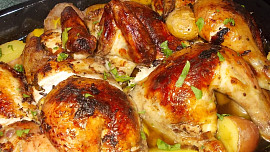 Bylinkové kuře ve vinné šťávě