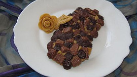 „Americké cookies“ s dvojí čokoládou