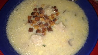 Celerovo-žampionová polévka
