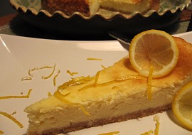 Citronovozázvorový cheesecake