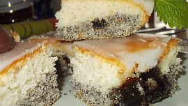 Duo řezy s mákem a  povidlovou náplní