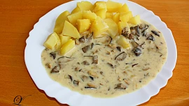 Houby na smetaně s brambory (+ houby na zimu)
