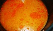 Telecí polévka s knedlíčkama podle inspirace chefa Thomase Kellera, vývar hotový, přecedíme...