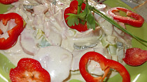 Klobáskový  uleželý salátek "pikant"