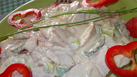 Klobáskový  uleželý salátek "pikant"