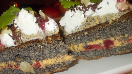 Makový dort - Mak- Mak - Makulenka   / bez mouky/