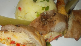 Vepřová mramorovaná  pečínka z formy