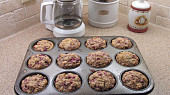 Muffins z ovesnych vlocek a ovocem