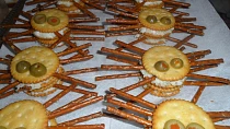 Pavouci - slané pohoštění