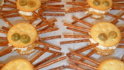 Pavouci - slané pohoštění