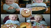 Pěnový jablečný koláč, malej pomocník a jeho pěnový jablkový koláč