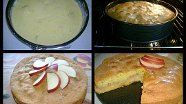 Pěnový jablečný koláč