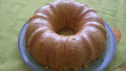 Pomerančová bábovka s pudinkem