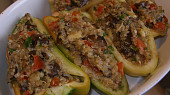 Quinoa s houbami ( václavkami) zapečená v paprice