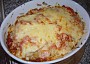 Rajčatovo-houbové lasagne se šunkou a sýrem