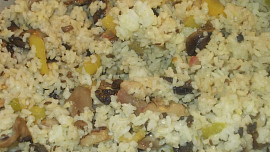 Houbovo - ředkvičkové rizoto s paprikami