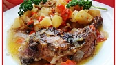 Staročeské  kuře pečené v zelenině i s přílohou, Staročeské kuře pečené v zelenině s přílohou