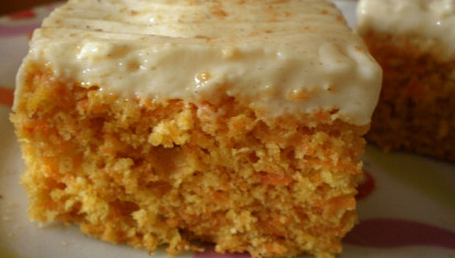 Vynikající mrkvové řezy, Nadýchané a odlehčené mrkvové řezy, které měly velký úspěch:-)