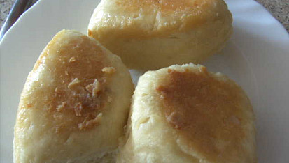 Babiččiny knedlíky v páře - (Großmama's Dampfnudeln), Opečená strana