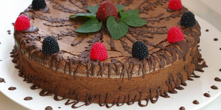 Čokolískový dort  bez mouky