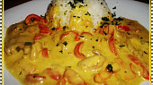 Curry kuře s paprikou, zázvorem a smetanou (Curry kuře s paprikou, zázvorem a smetanou)