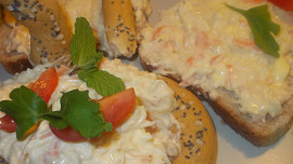 Hermelínová pomazánka s mrkví