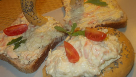 Hermelínová pomazánka s mrkví