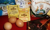 Jednoduchý hrnečkový kokosový moučník, ingredience...