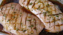 Kachní prsa v limetovo - citronové marinádě