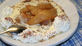 Karamelizované hrušky s vanilkovou omáčkou Anglaise