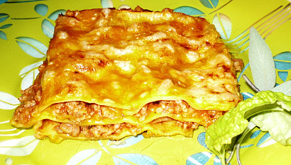 Lasagne s dýňovou omáčkou