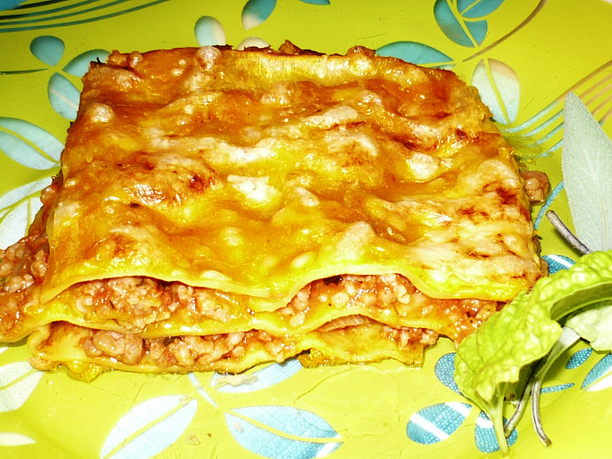 Lasagne s dýňovou omáčkou