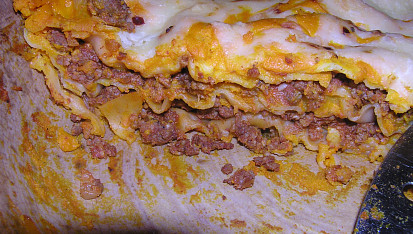 Lasagne s dýňovou omáčkou, Lasaně s dýňovou omáčkou